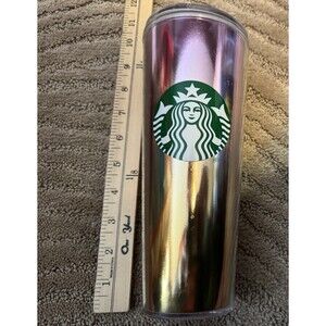 STARBUCKS IRIDESCENT  24 Oz Tumbler.  No Straw